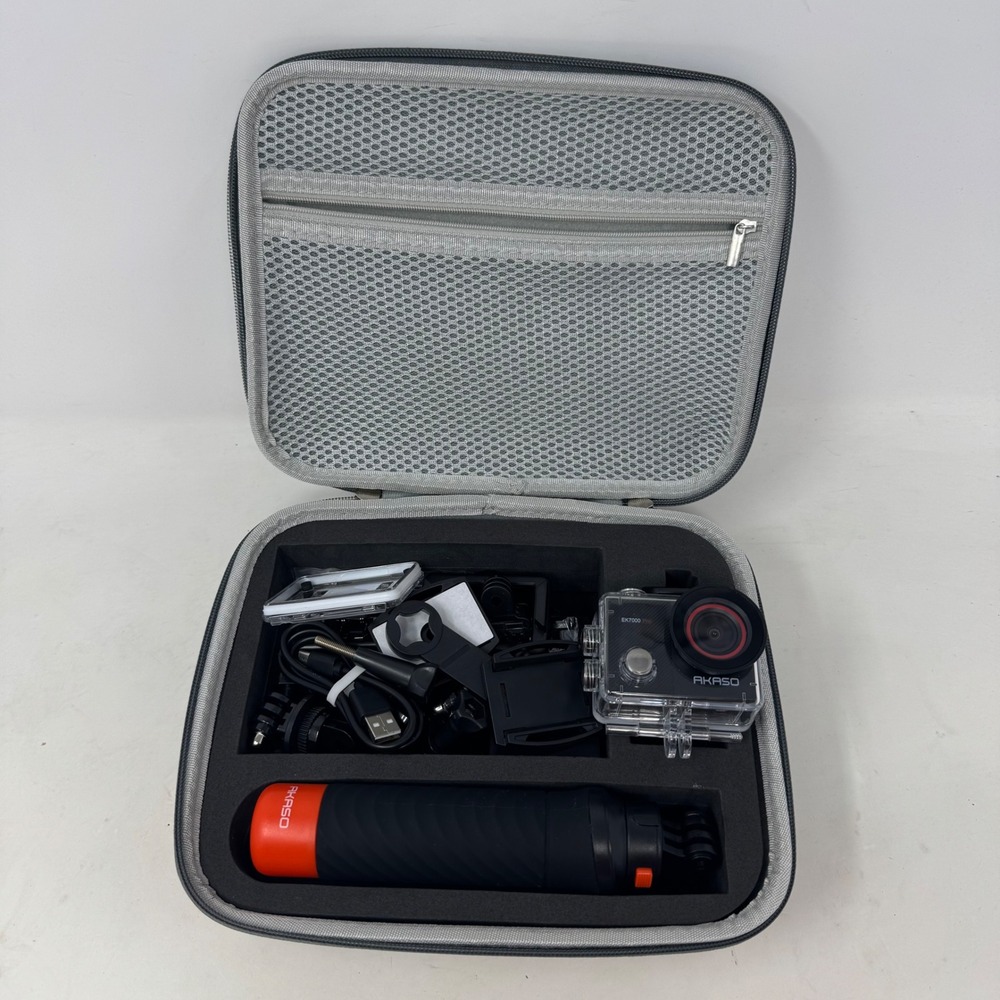 Akaso EK7000 Pro 4K Action Camera Bundle with Waterproof Case and Accessories